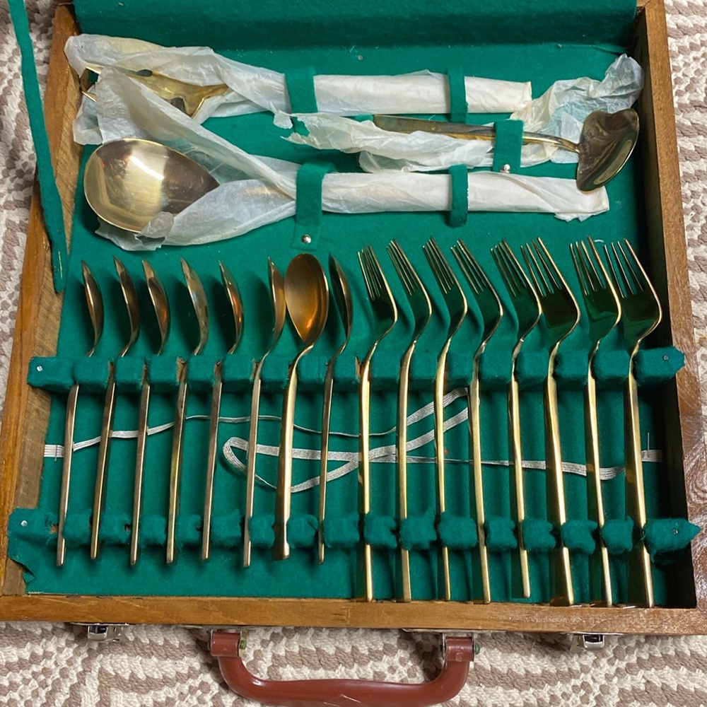 Kee teck jewelry vintage Bangkok Thailand silverware set - Picture 4 of 16